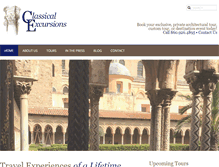 Tablet Screenshot of classicalexcursions.com